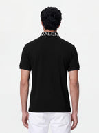 Men’s Signature Tiger Badge Black Polo T-Shirt