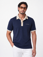 Mens Navy Blue Premium Polo Tshirt