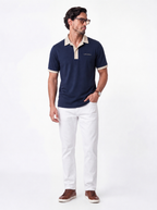 Mens Navy Blue Premium Polo Tshirt
