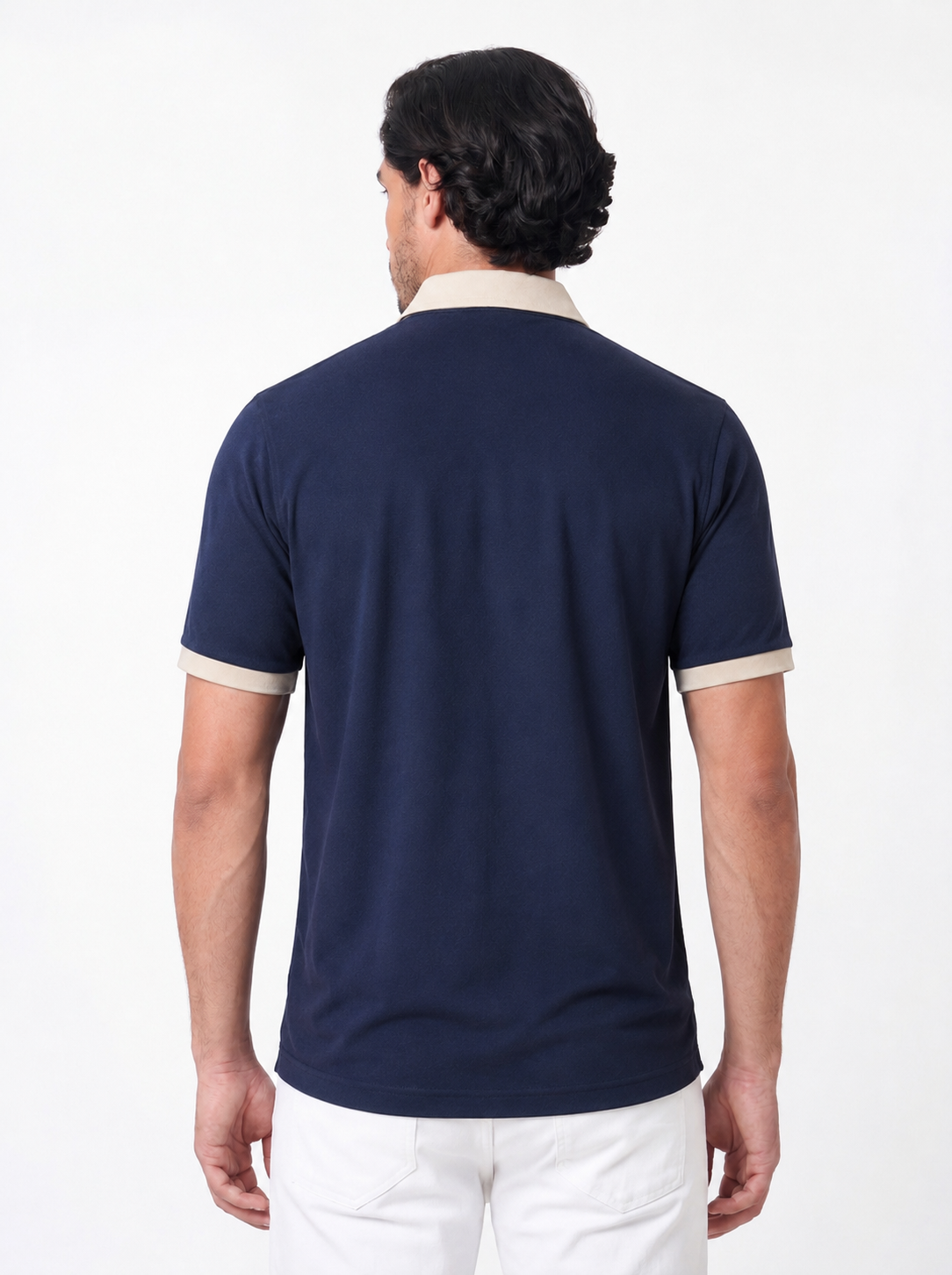 Mens Navy Blue Premium Polo Tshirt