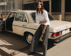 Slim Fit Solid White Scooter Linen Long-Sleeve Shirt
