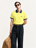 Mens Luxury Lemon Yellow Polo T-Shirt