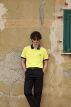 Mens Luxury Lemon Yellow Polo T-Shirt