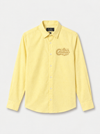 Slim Fit Premium Linen Yellow Shirt